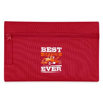 Best office ever Tow truck - Pencil Case - red - Front