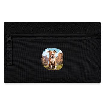 Dog American Staffordshire - Pencil Case - black - Front