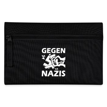 Gegen nazis faust - Federtasche - Schwarz - Vorne