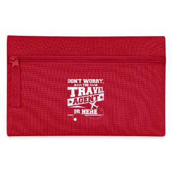 Don't worry the travel agent is here - Pencil Case - red - Front