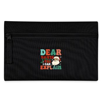 Groovy christmas dear santa I can explain - Federtasche - Schwarz - Vorne