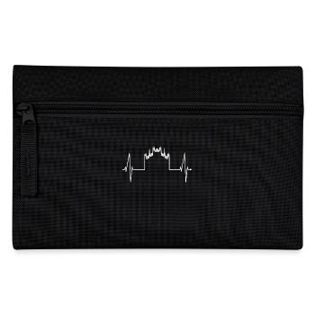 Milan Skyline Italy Heartbeat Fan Love Milano - Pencil Case - black - Front