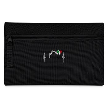 Milan Skyline Italy Heartbeat Fan Love Milano - Pencil Case - black - Front