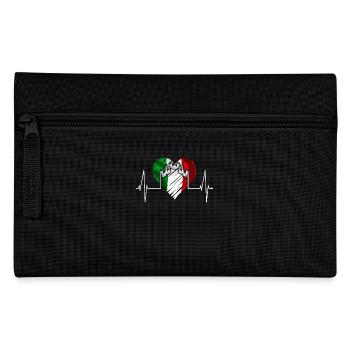 Milan Skyline Italy Heartbeat Fan Love Milano - Pencil Case - black - Front