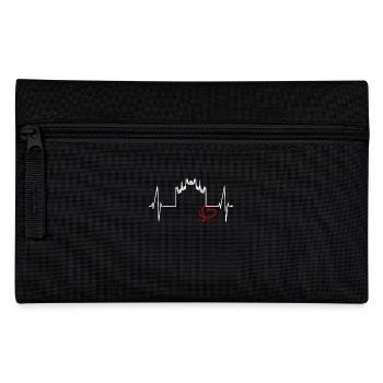 Milan Skyline Italy Heartbeat Fan Love Milano - Pencil Case - black - Front