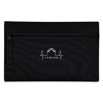Milan Skyline Italy Heartbeat Fan Love Milano - Pencil Case - black - Front