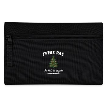Ich kann nicht, ich mache den Baum - Federtasche - Schwarz - Vorne