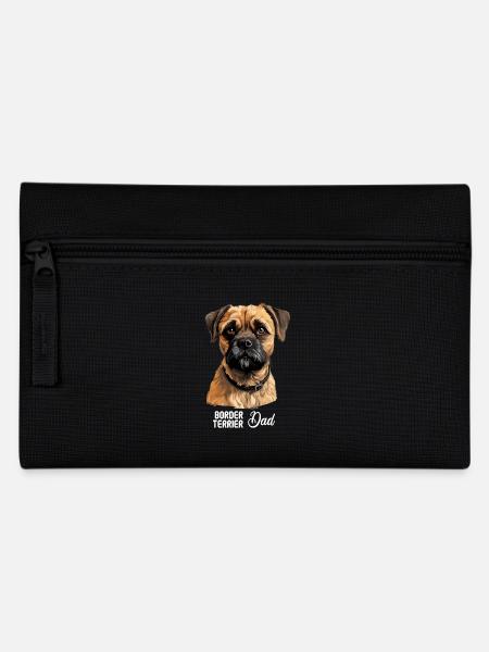 Hund Border Terrier - Federtasche - Schwarz