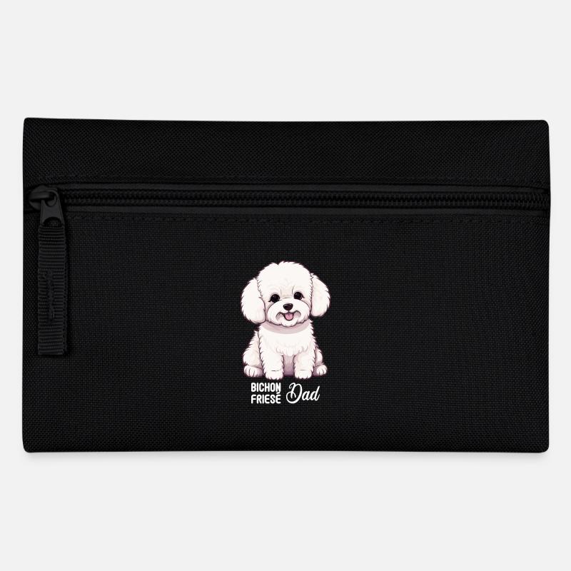 Hund Bichon Friesé - Federtasche - Schwarz