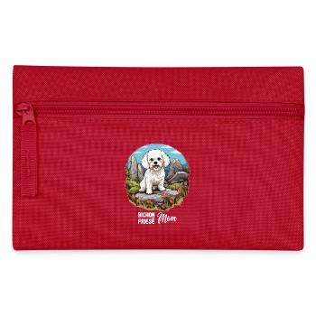 Chien Bichon Friesé - Trousse - rouge - Devant