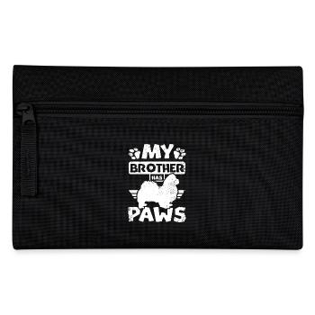 My brother has paws pekingese - Pencil Case - black - Front