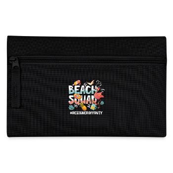 Groupe de plage de vacances design - Trousse - noir - Devant