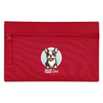 Dog Boston Terrier - Pencil Case - red - Front