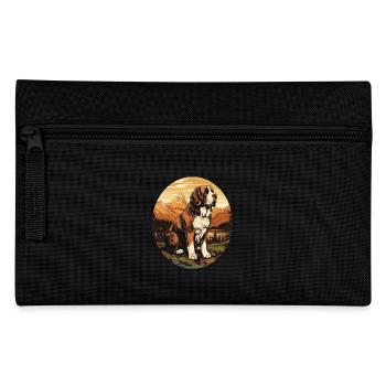 Dog St. Bernard - Pencil Case - black - Front