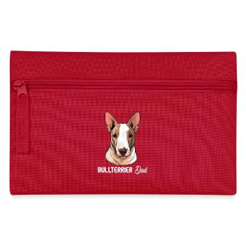 Dog Bull Terrier - Pencil Case - red - Front
