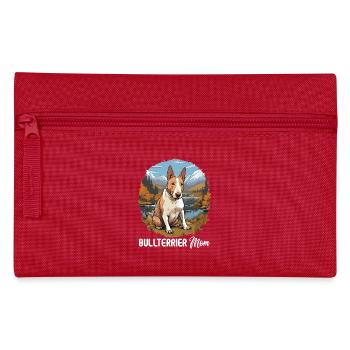 Dog Bull Terrier - Pencil Case - red - Front
