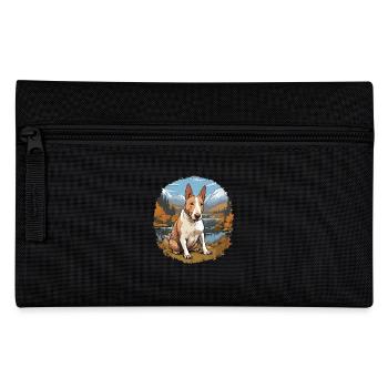 Dog Bull Terrier - Pencil Case - black - Front