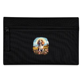 Chien Beagle - Trousse - noir - Devant