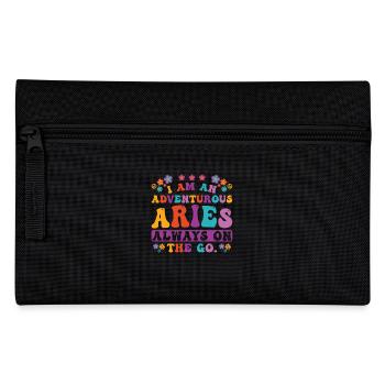 Widder Sternzeichen Persönlichkeit Groovy Cool Widder Idee - Federtasche - Schwarz - Vorne