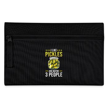 Pickles Lover Pickled Cucumber Gift - Pencil Case - black - Front