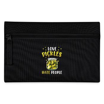 Pickles Lover Pickled Cucumber Gift - Pencil Case - black - Front