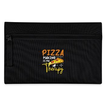 Faire de la pizza, c’est ma thérapie - Trousse - noir - Devant