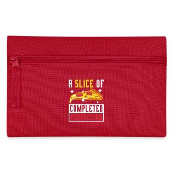 Pizza a slice of complete perfection - Pencil Case - red - Front
