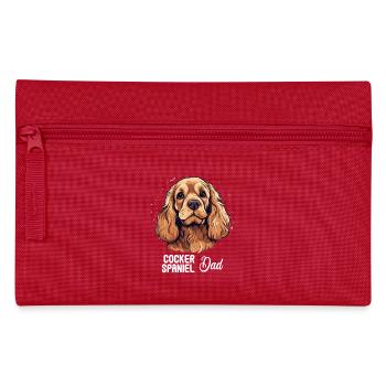 Épagneul Dog Cocker - Trousse - rouge - Devant