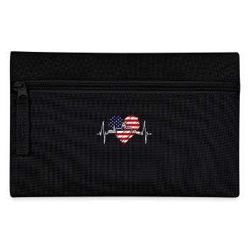 Washington D.C. Skyline Heartbeat USA East Coast - Pencil Case - black - Front