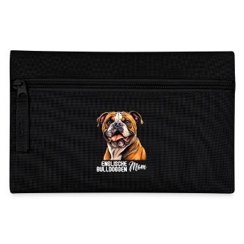 Hund Englische Bulldogge - Federtasche - Schwarz - Vorne