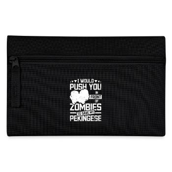 Push you in front of zombies to save my pekingese - Federtasche - Schwarz - Vorne