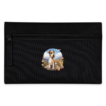 Dog Fox Terrier - Pencil Case - black - Front