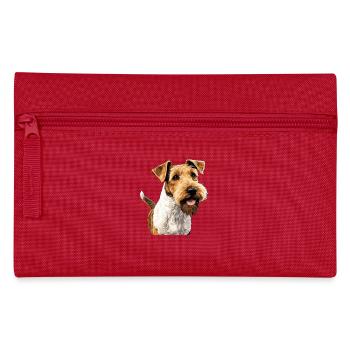 Dog Fox Terrier - Pencil Case - red - Front