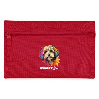 Chien Bichon Havanais - Trousse - rouge - Devant