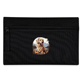 Dog Golden Retriever - Pencil Case - black - Front