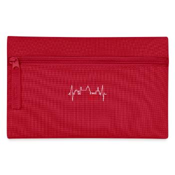Florence Skyline Italy Heartbeat I Love Firenze - Pencil Case - red - Front