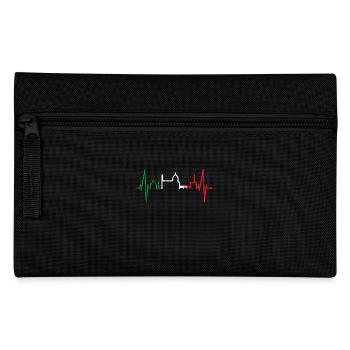 Florence Skyline Italy Heartbeat I Love Firenze - Pencil Case - black - Front