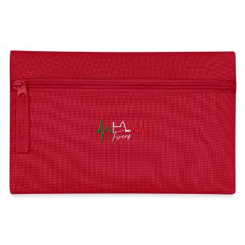 Florence Skyline Italy Heartbeat I Love Firenze - Pencil Case - red - Front
