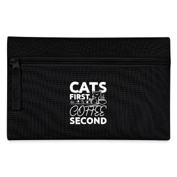 Les chats d’abord, le café ensuite - Trousse - noir - Devant