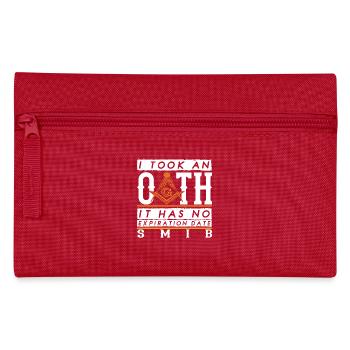 Masonic Gift I Masonic Freemasonry - Pencil Case - red - Front
