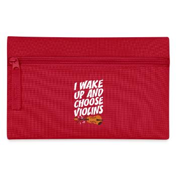 Geigenspieler I Wake Up And Choose Violins Geige - Federtasche - Rot - Vorne
