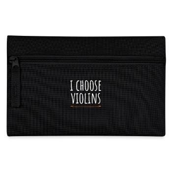Violinist I Choose Violins Violinist Violinist - Pencil Case - black - Front