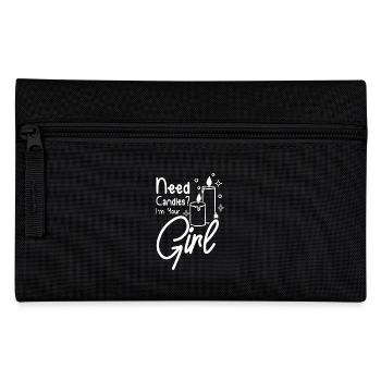 Besoin de bougies, je suis ta fille, fabrication de bougies - Trousse - noir - Devant