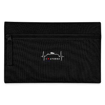 Athens Skyline Heartbeat Greece Acropolis - Pencil Case - black - Front