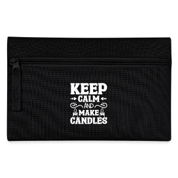 Keep calm and make candles - Pencil Case - black - Front