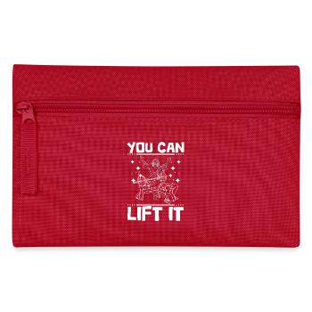 Funny Jesus bodybuilding Bench press, you can lift - Pencil Case - red - Front