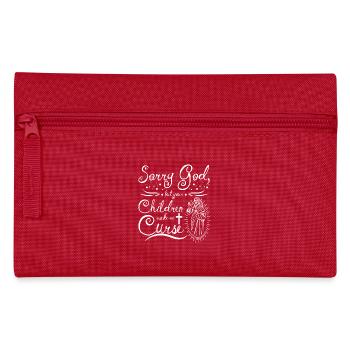 Désolé mon dieu, mais tes enfants me font maudire - Trousse - rouge - Devant