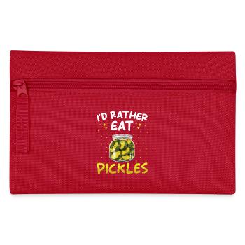 Pickles Lover concombre mariné cadeau - Trousse - rouge - Devant