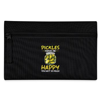 Pickles Lover Pickled Cucumber Gift - Pencil Case - black - Front