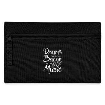 Drums are the bacon of music - Pencil Case - black - Front
